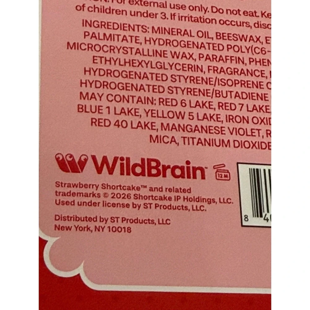 Strawberry Shortcake Lip Balm Duo Fresh Strawberry Lemon Pie 2 Pack New